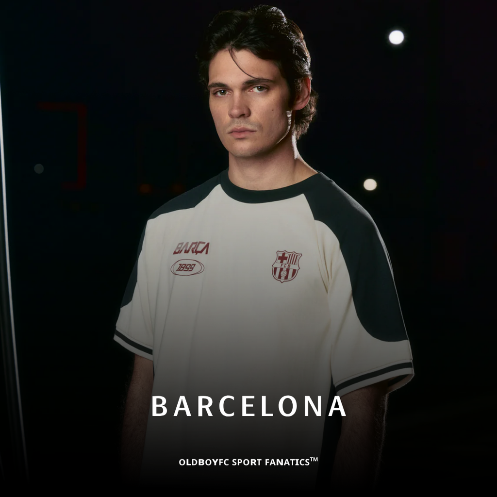 BARCELONA x 賽車系列 Tee Ecru