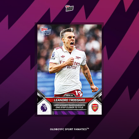 Topps Now Leandro Trossard 25/26 英超 球星卡 正面圖