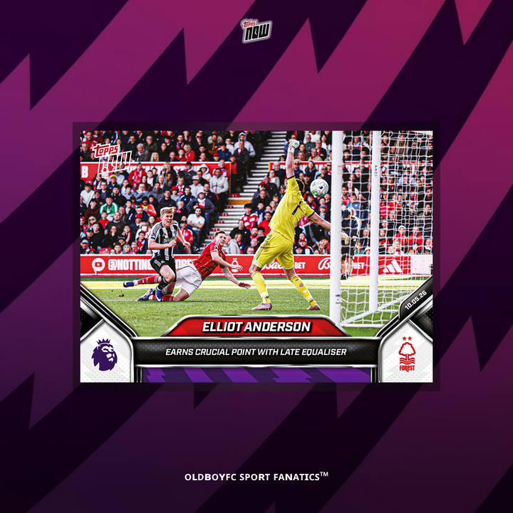 Topps Now Elliot Anderson 25/26 英超 球星卡 正面圖