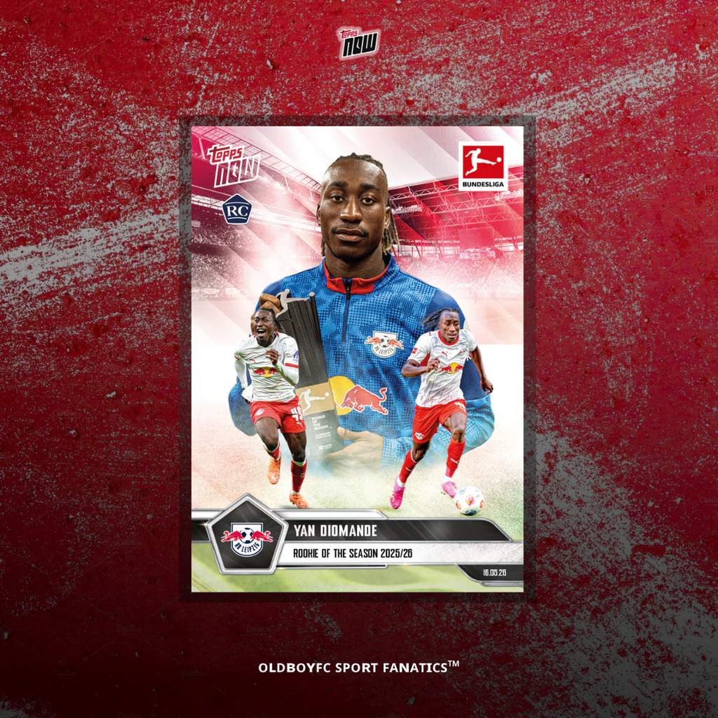 Topps Now Yan Diomande 25/26 德甲球星卡 正面圖