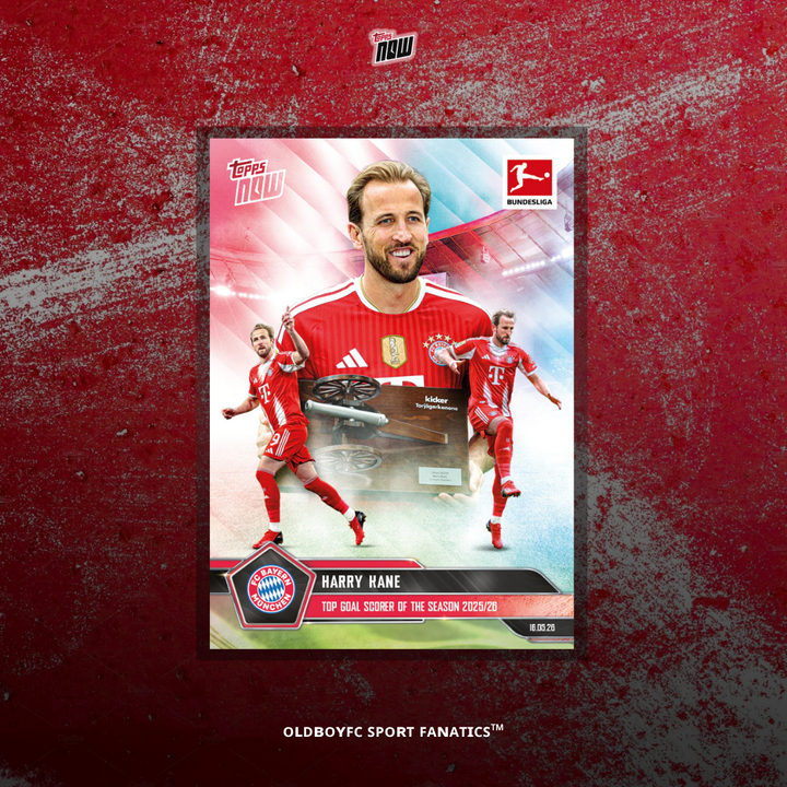 Topps Now Harry Kane 25/26 德甲球星卡 正面圖
