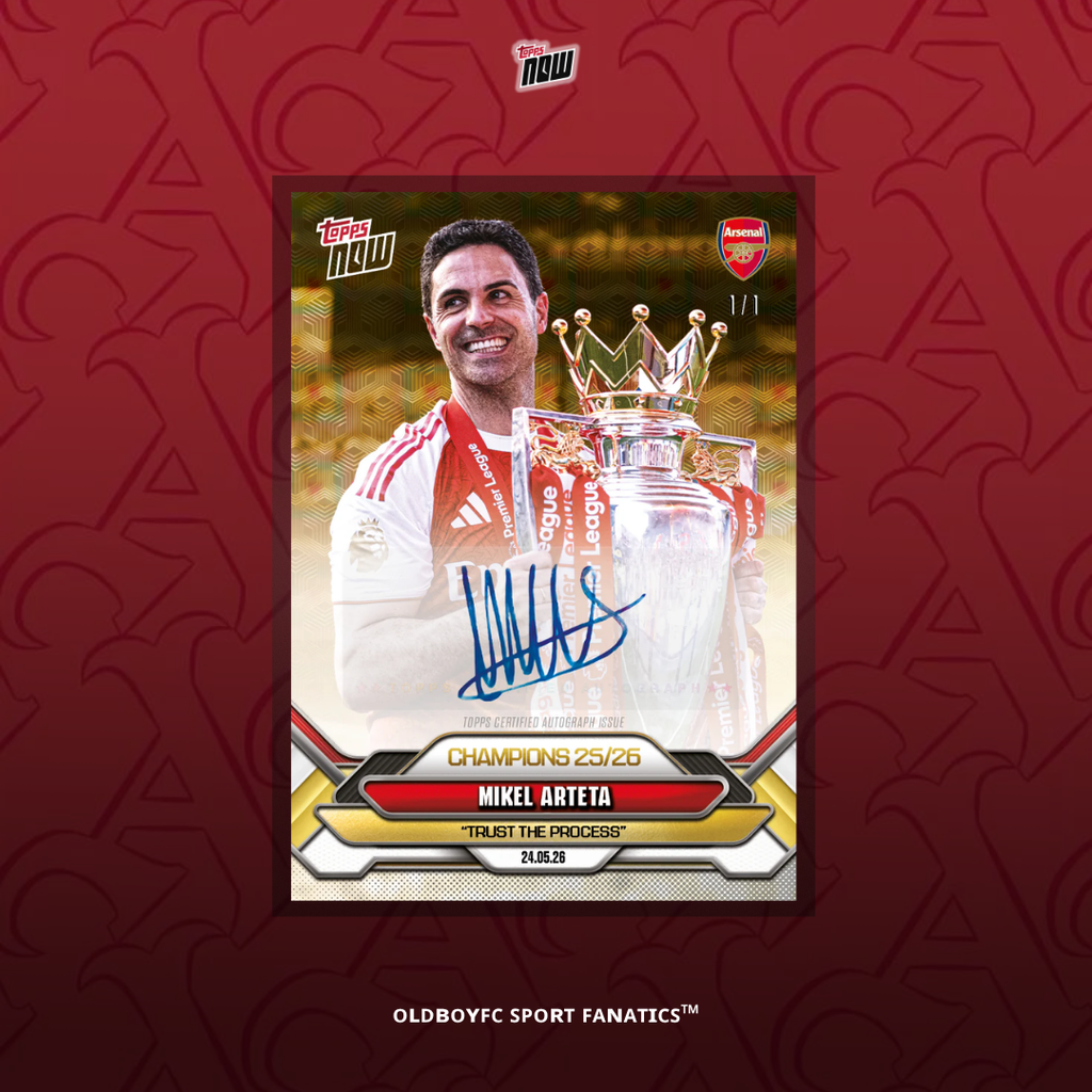 Topps Now Mikel Arteta 25/26 阿森納 球星卡 簽字卡圖