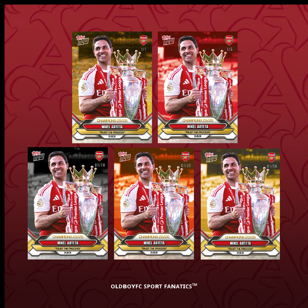 Topps Now Mikel Arteta 25/26 阿森納 球星卡 帶編卡圖