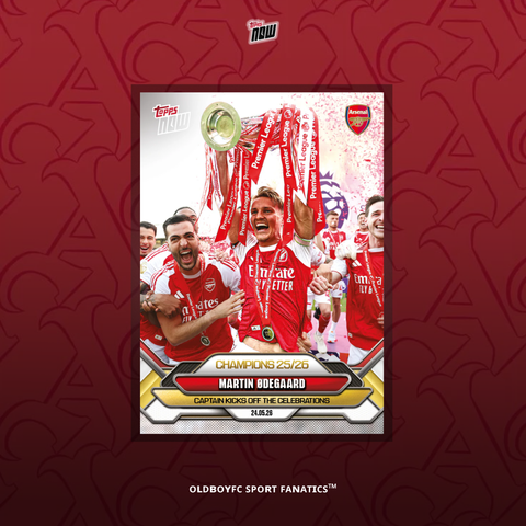 Topps Now Martin Ødegaard 25/26 阿森納 球星卡 正面圖