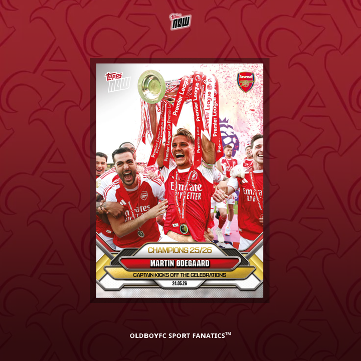 Topps Now Martin Ødegaard 25/26 阿森納 球星卡 正面圖
