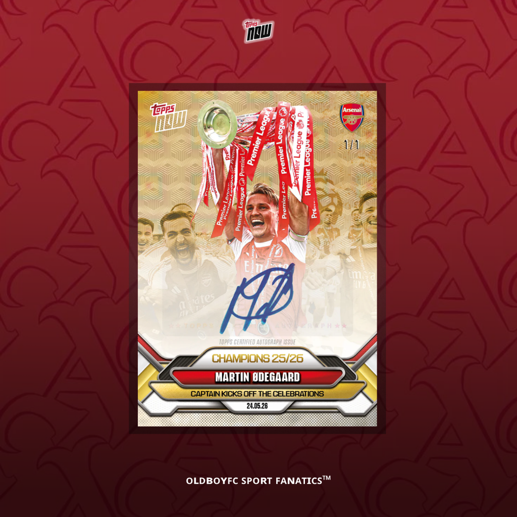 Topps Now Martin Ødegaard 25/26 阿森納 球星卡 簽字卡圖