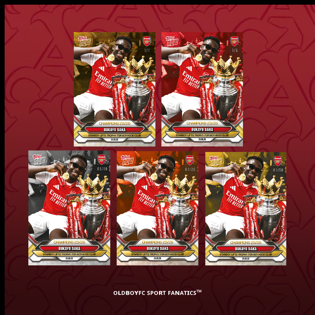 Topps Now Bukayo Saka 25/26 阿森納 球星卡 帶編卡圖