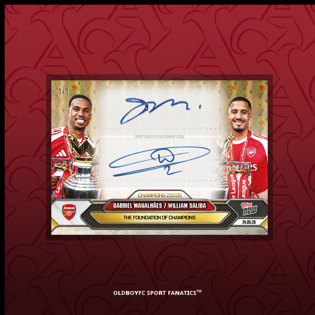 Topps Now Gabriel Magalhães William Saliba 25/26 阿森納 球星卡 簽字卡圖