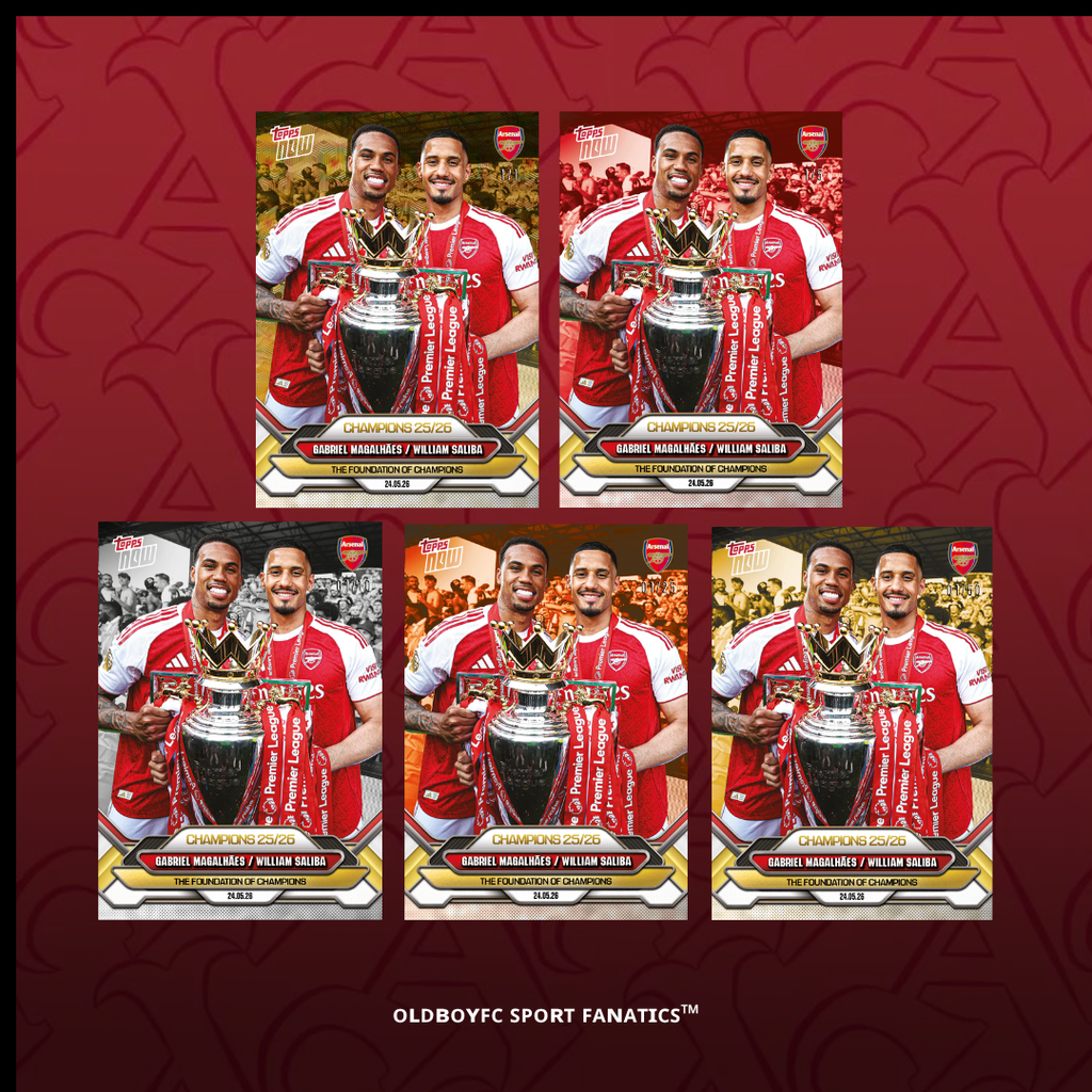 Topps Now Gabriel Magalhães William Saliba 25/26 阿森納 球星卡 帶編卡圖