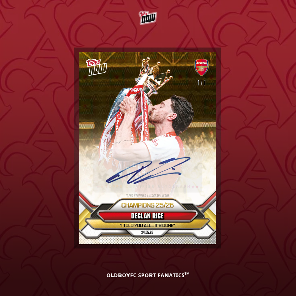 Topps Now Declan Rice 25/26 阿森納 球星卡 簽字卡圖