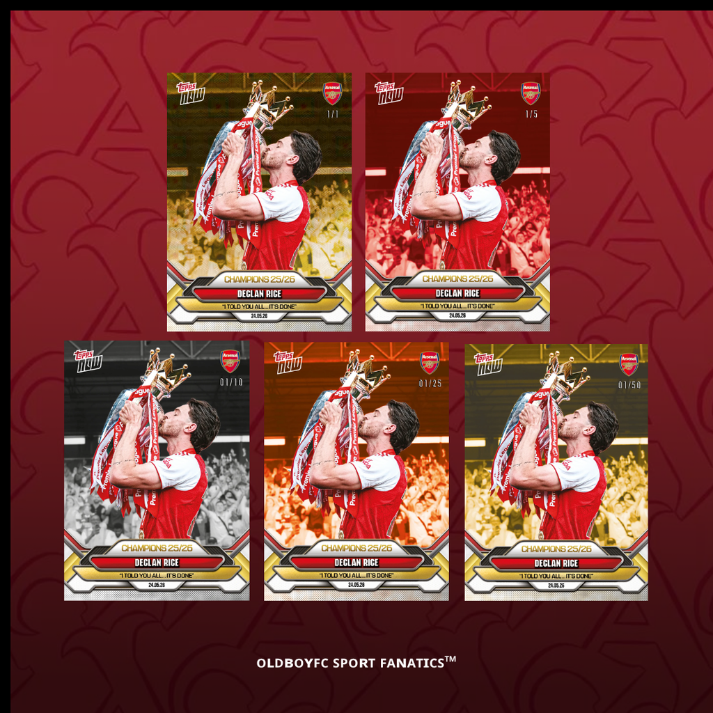 Topps Now Declan Rice 25/26 阿森納 球星卡 帶編卡圖