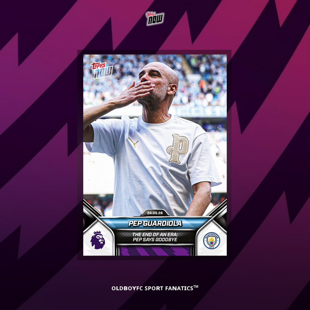 Topps Now Pep Guardiola 25/26 英超 球星卡 正面圖