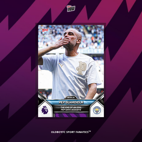 Topps Now Pep Guardiola 25/26 英超 球星卡 正面圖