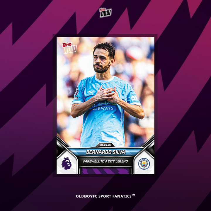Topps Now Bernardo Silva 25/26 英超 球星卡 正面圖