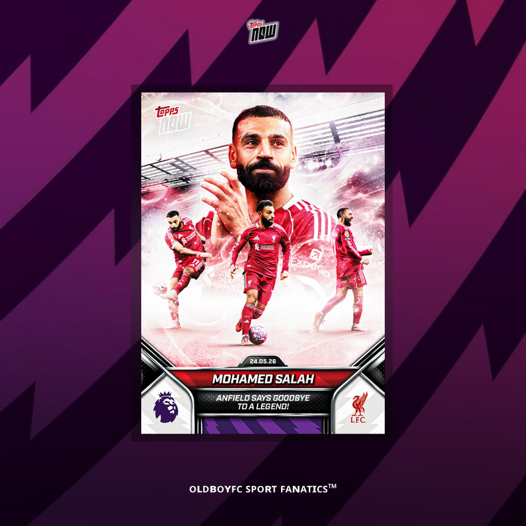 Topps Now Mohamed Salah 25/26 英超 球星卡 正面圖