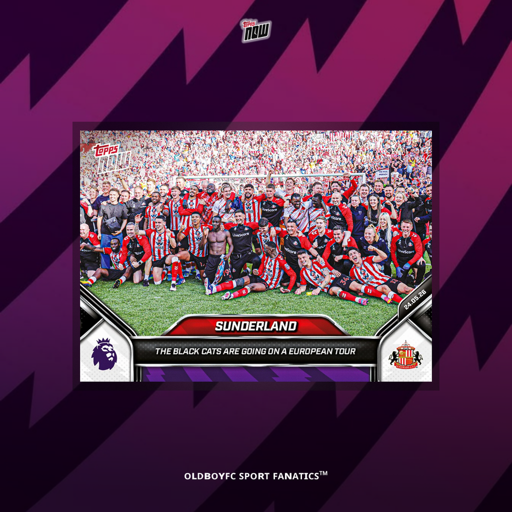 Topps Now Sunderland 25/26 英超 球星卡 正面圖