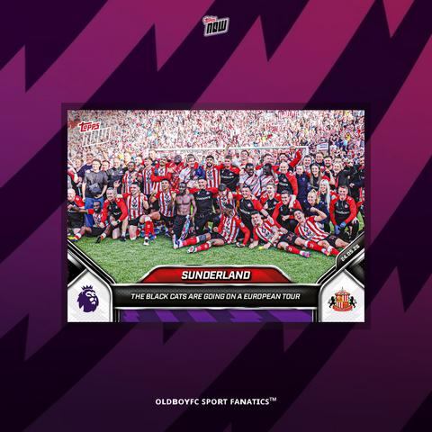 Topps Now Sunderland 25/26 英超 球星卡 正面圖