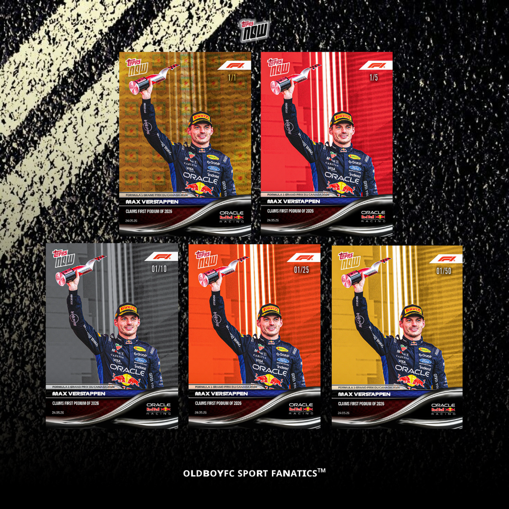 Topps Now Max Verstappen 2026 加拿大大獎賽 球星卡 帶編卡圖