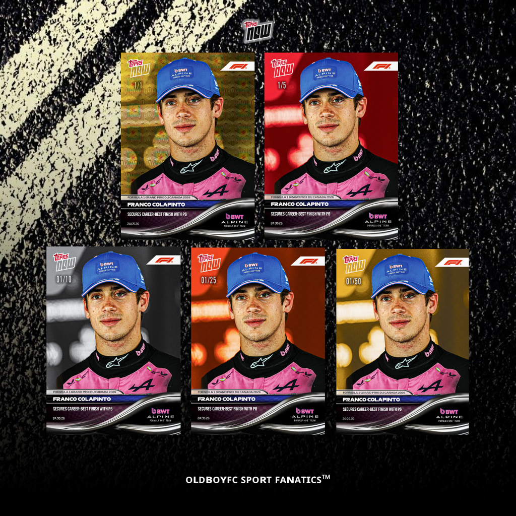Topps Now Franco Colapinto 2026 加拿大大獎賽 球星卡 帶編卡圖