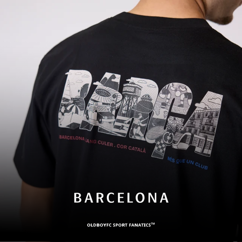 【巴薩】T-shirt Black Core II City Barça