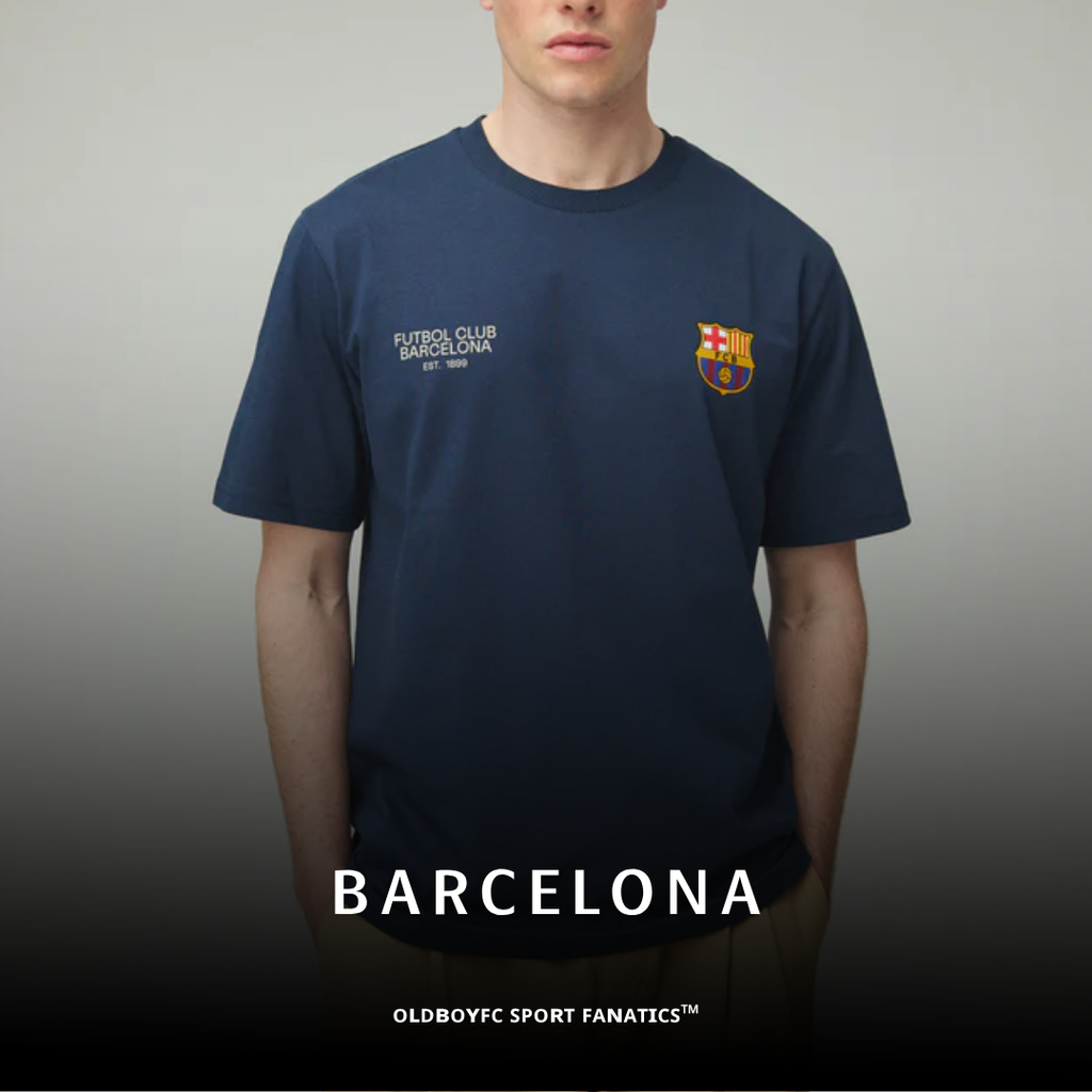 【巴薩】T-shirt Navy Core Anthem Barça