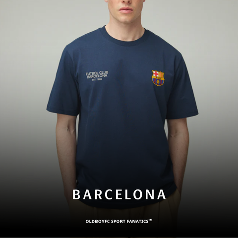 【巴薩】T-shirt Navy Core Anthem Barça