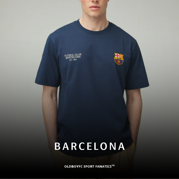 【巴薩】T-shirt Navy Core Anthem Barça