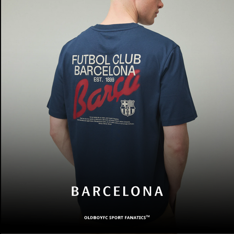 【巴薩】T-shirt Navy Core Anthem Barça