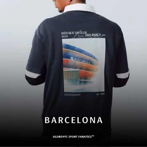 【巴薩】Tee Wall Navy Stadium Barça