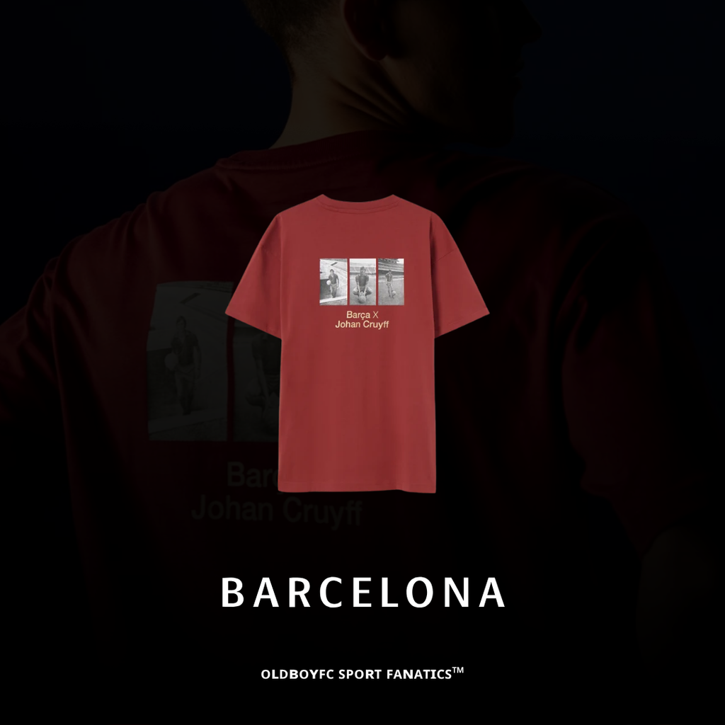 【巴薩】T-shirt Red Cruyff Barça