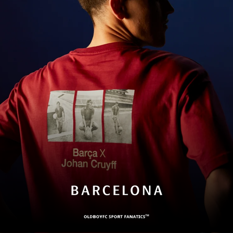 【巴薩】T-shirt Red Cruyff Barça