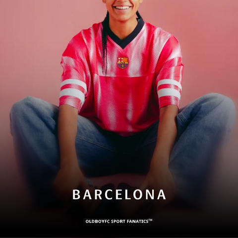 【巴薩】T-shirt pink Festival Barça - Oversize