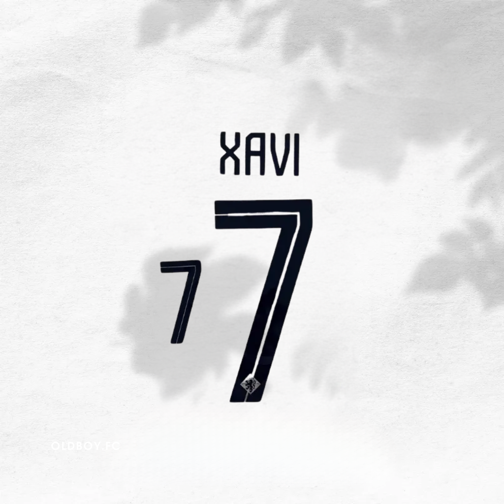 荷蘭國家隊 2024 球衣 7 號 Xavi 示意圖
