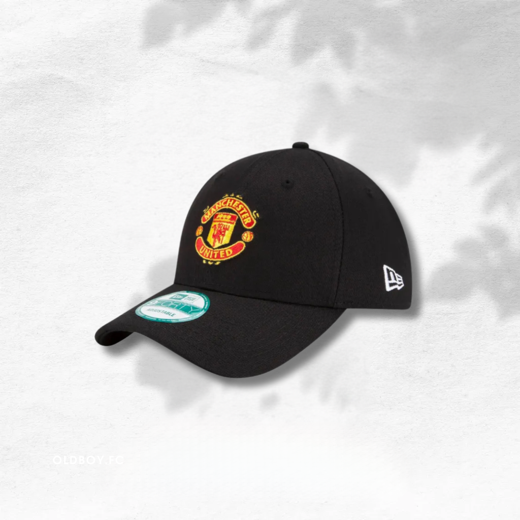 曼聯 New Era 9FORTY帽 黑色 正面圖