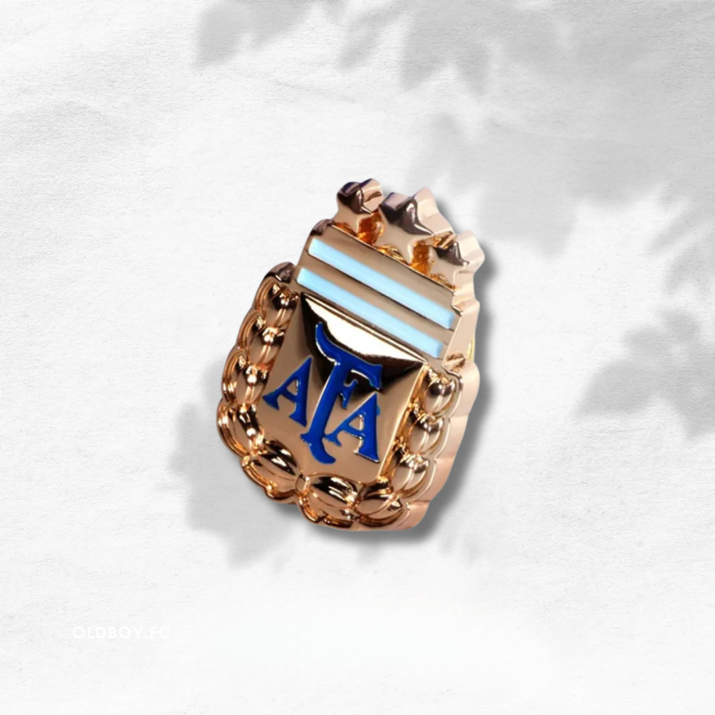 阿根廷國家隊 三星迷你隊徽胸針徽章 正面圖