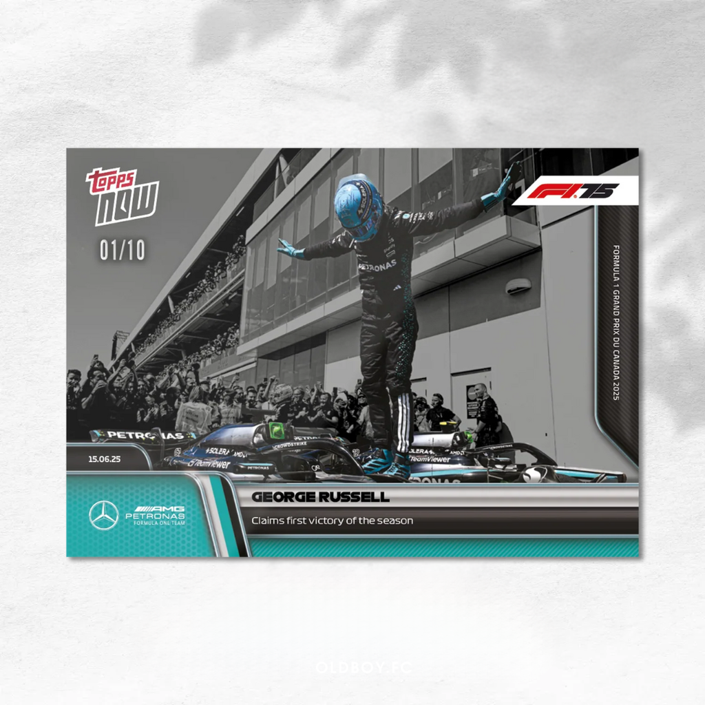 Topps Now George Russell 2025 F1 球星卡 1/10