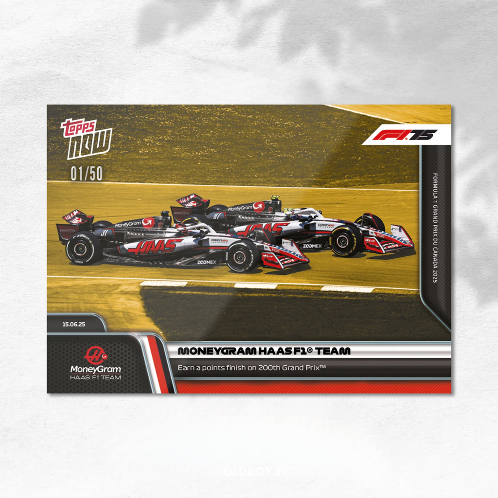 Topps Now Haas F1 車隊 2025 F1 球星卡 1/50