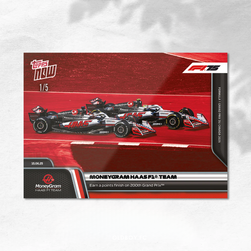 Topps Now Haas F1 車隊 2025 F1 球星卡 1/5