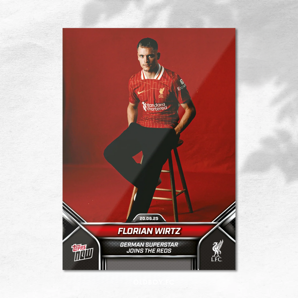 Topps Now Florian Wirtz 2024 利物浦 球星卡 正面圖