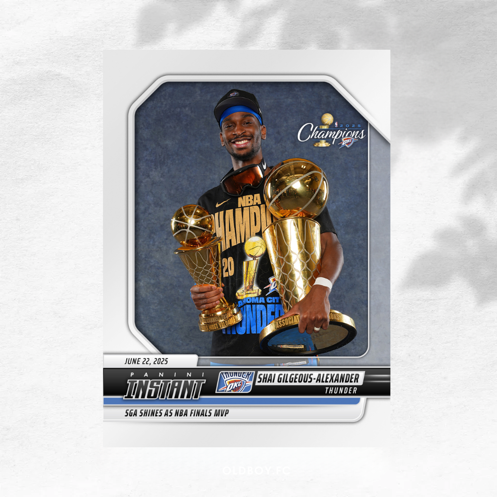 Panini Instant Shai Gilgeous-Alexander 2025 總冠軍&MVP 球星卡 正面圖
