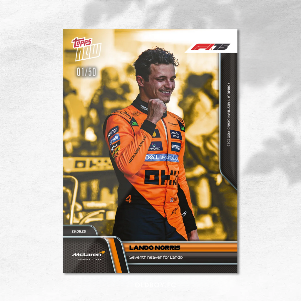 Topps Now Lando Norris 2025 F1 奧地利大獎賽 球星卡 1/50圖