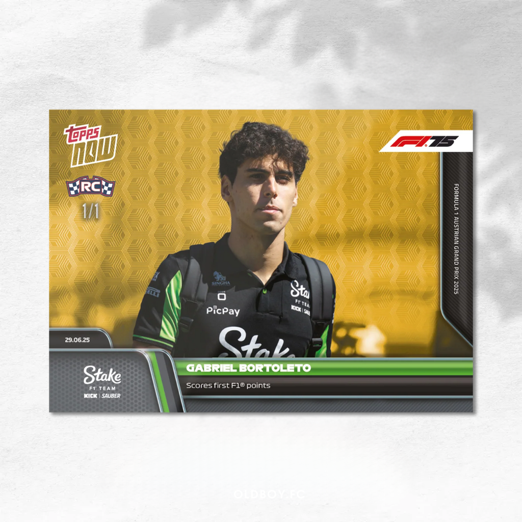 Topps Now Gabriel Bortoleto 2025 F1 奧地利大獎賽 球星卡 1/1圖
