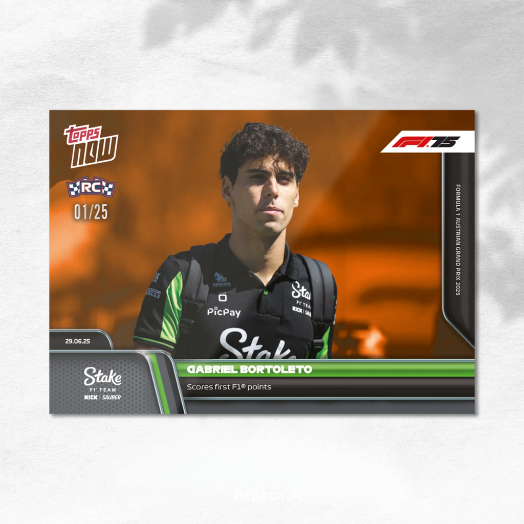 Topps Now Gabriel Bortoleto 2025 F1 奧地利大獎賽 球星卡 1/25圖