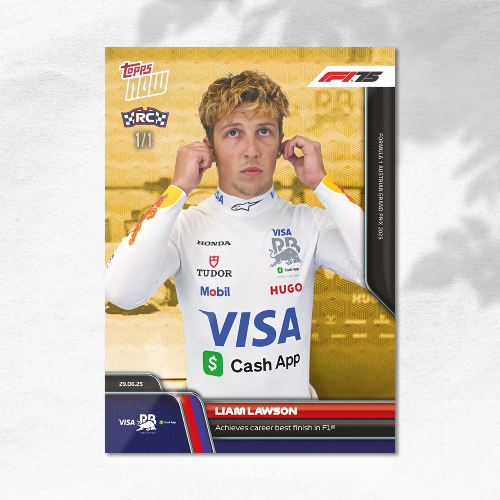 Topps Now Liam Lawson 2025 F1 奧地利大獎賽 球星卡 1/1圖