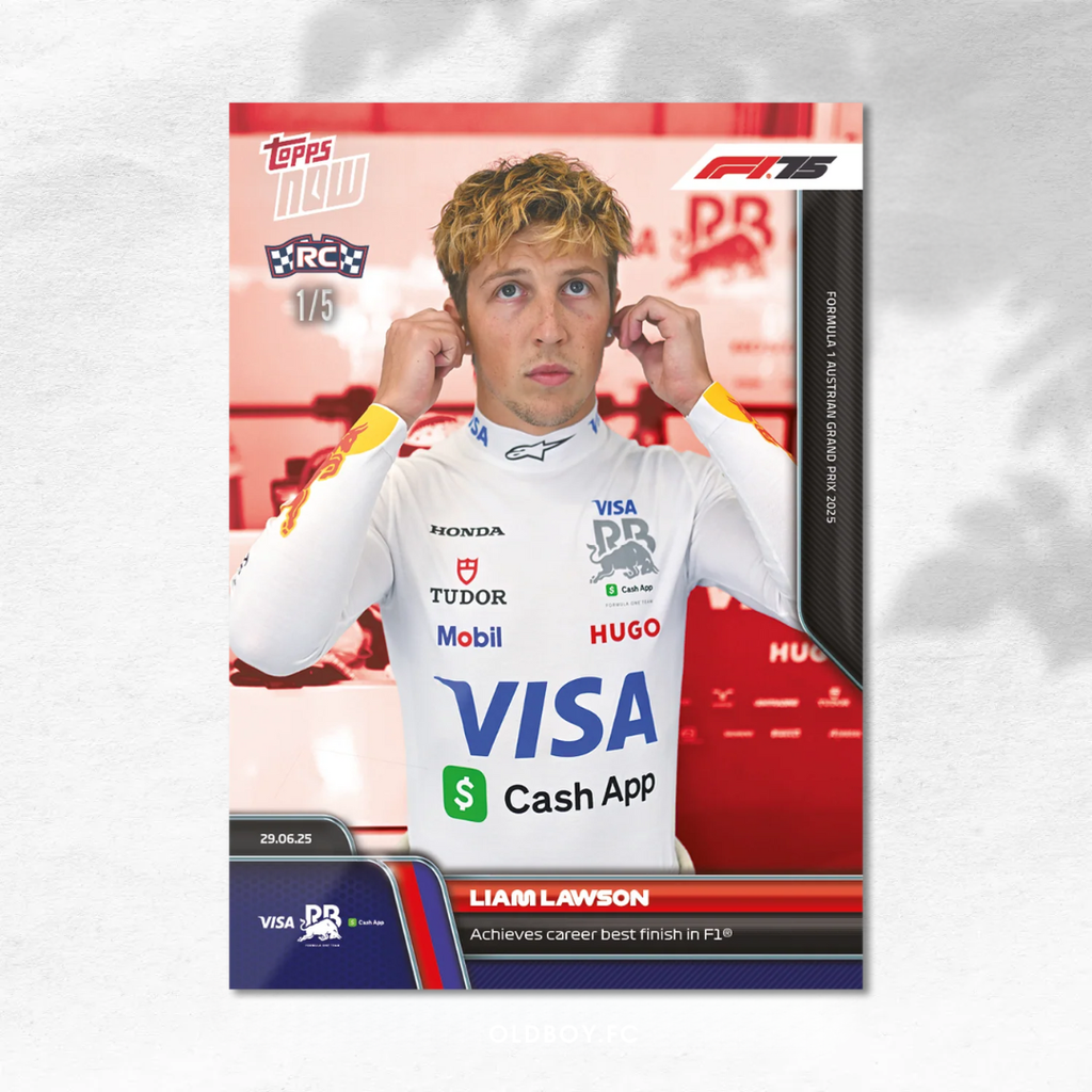 Topps Now Liam Lawson 2025 F1 奧地利大獎賽 球星卡 1/5圖