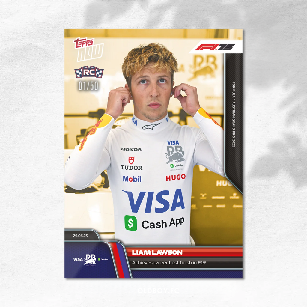 Topps Now Liam Lawson 2025 F1 奧地利大獎賽 球星卡 1/50圖