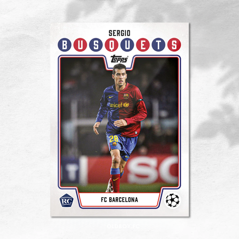 Topps Lost Rookies Sergio Busquets 巴塞隆納 球星卡 正面圖