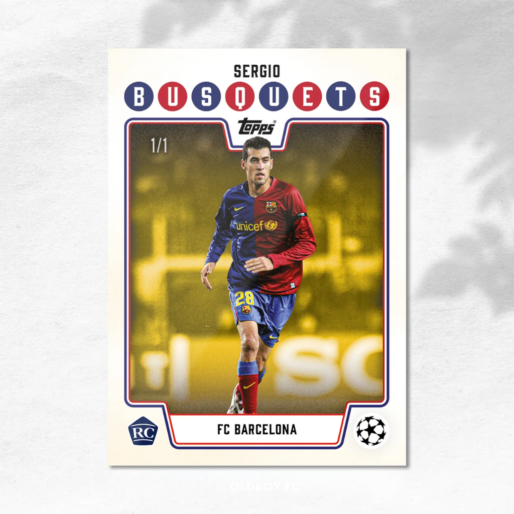 Topps Lost Rookies Sergio Busquets 巴塞隆納 球星卡 1/1圖