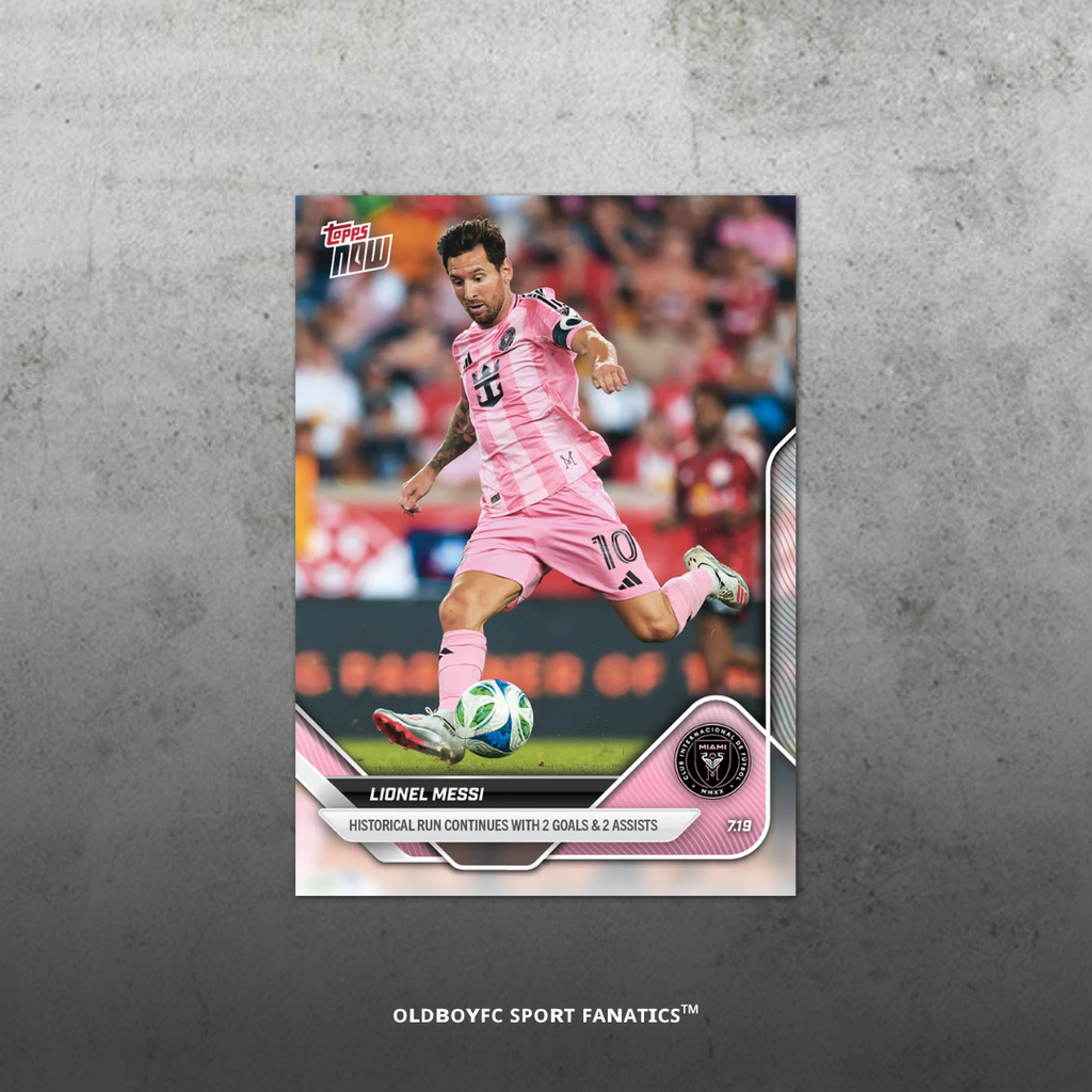 Topps Now Messi 2025 MLS 球星卡 正面圖