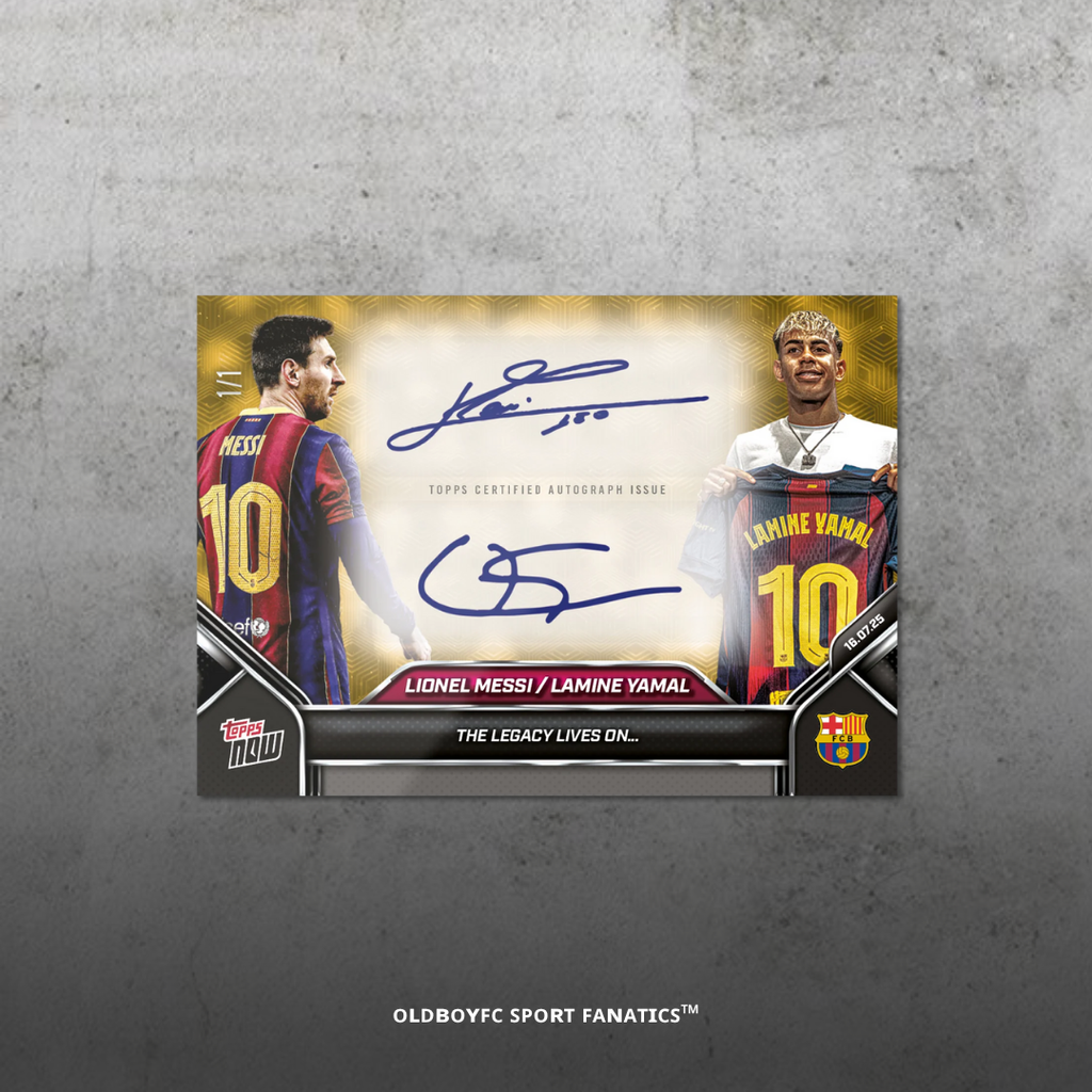 Topps Now Lamine Yamal 2025 巴塞隆納 球星卡 親簽